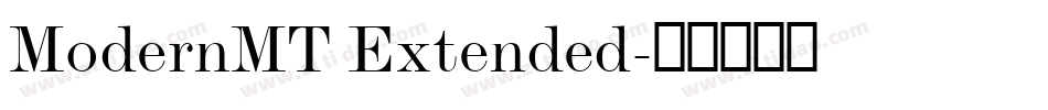 ModernMT Extended字体转换